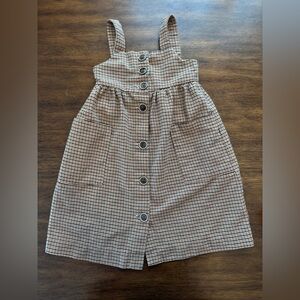 Zara Kids Flannel Cotton Checkered Dress